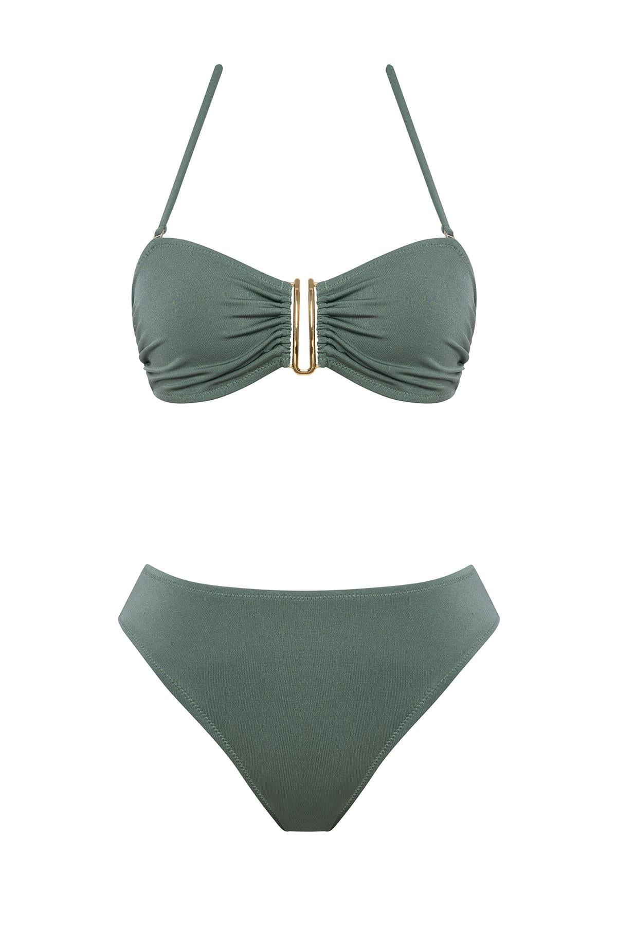 Aksesuarlı Brezilya Bikini Takım 
