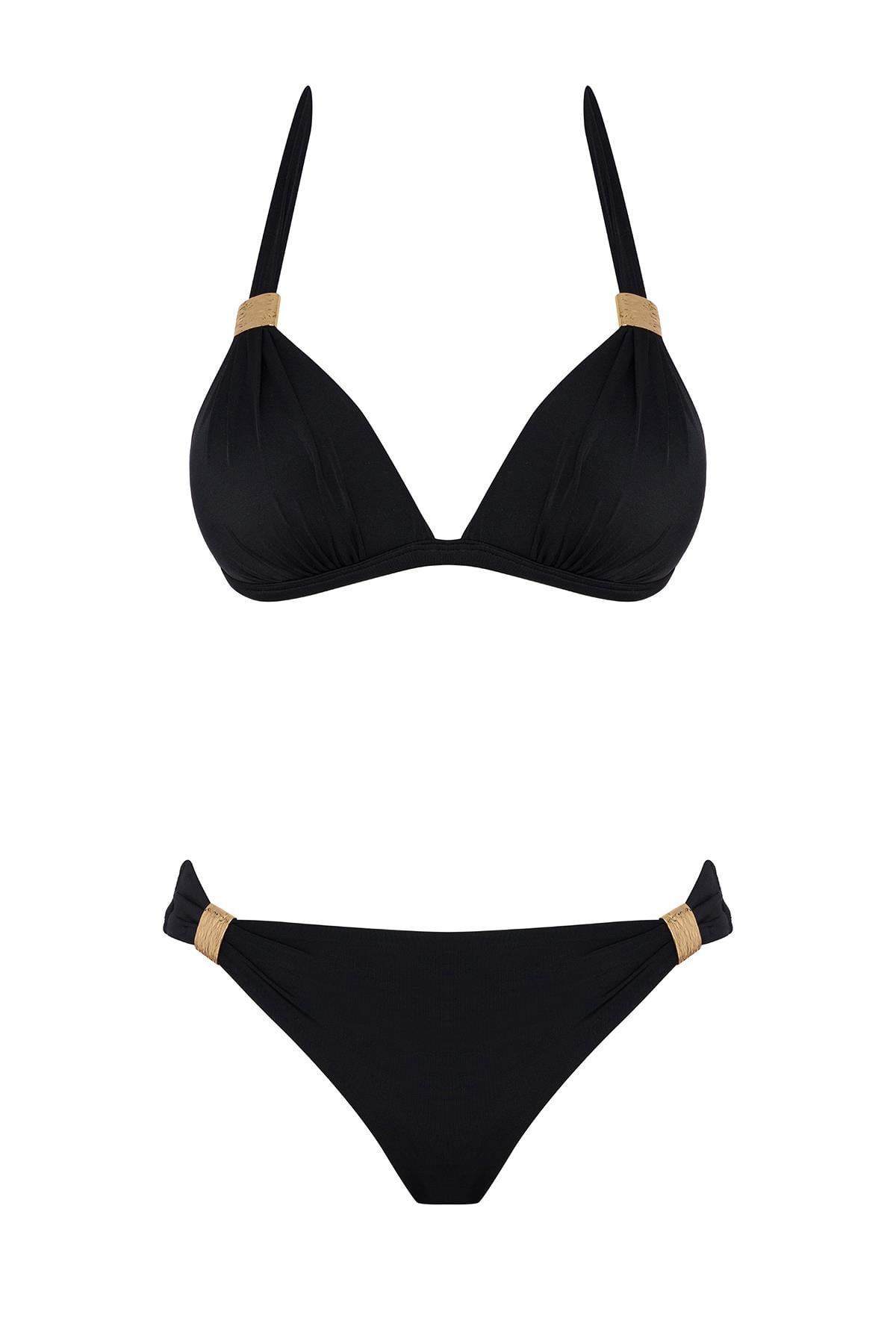 Aksesuarlı Kaplı Destekli Bikini Takım 
