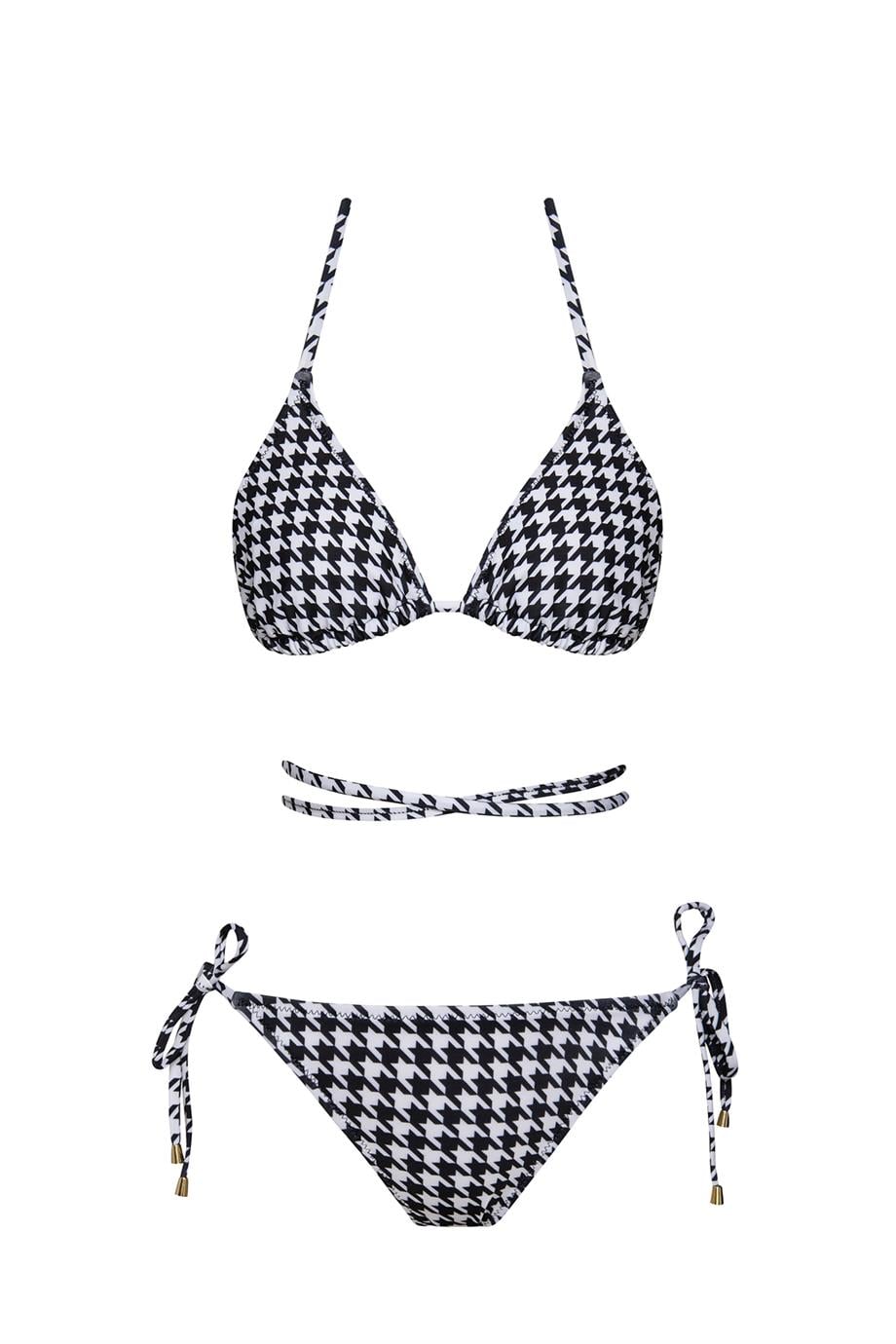 Brezilya Üçgen İpli Bikini Takım
