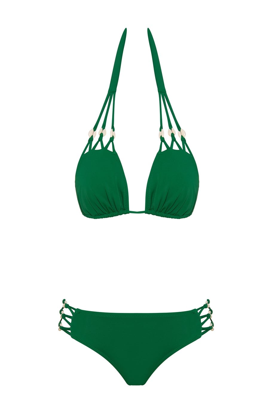 Deniz Kabuklu Bağcıklı Bikini Takım