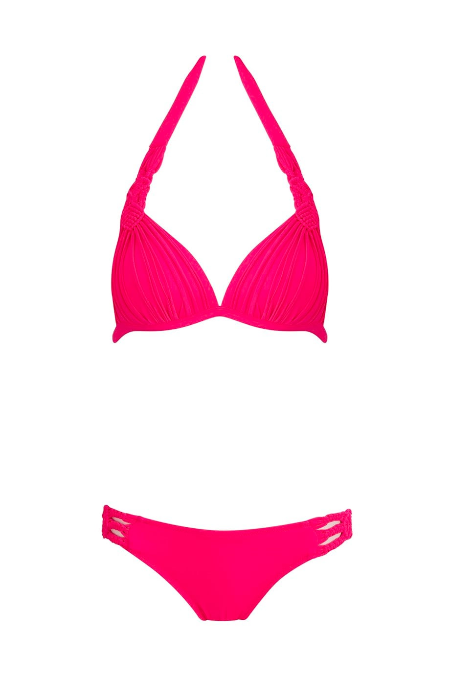 Makrome Destekli Üçgen Bikini Takım