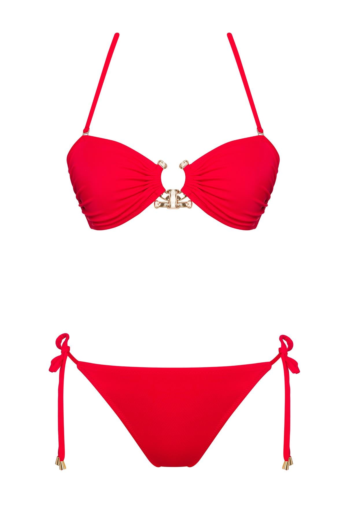 Straplez Aksesuar Brezilya Bikini Takım 