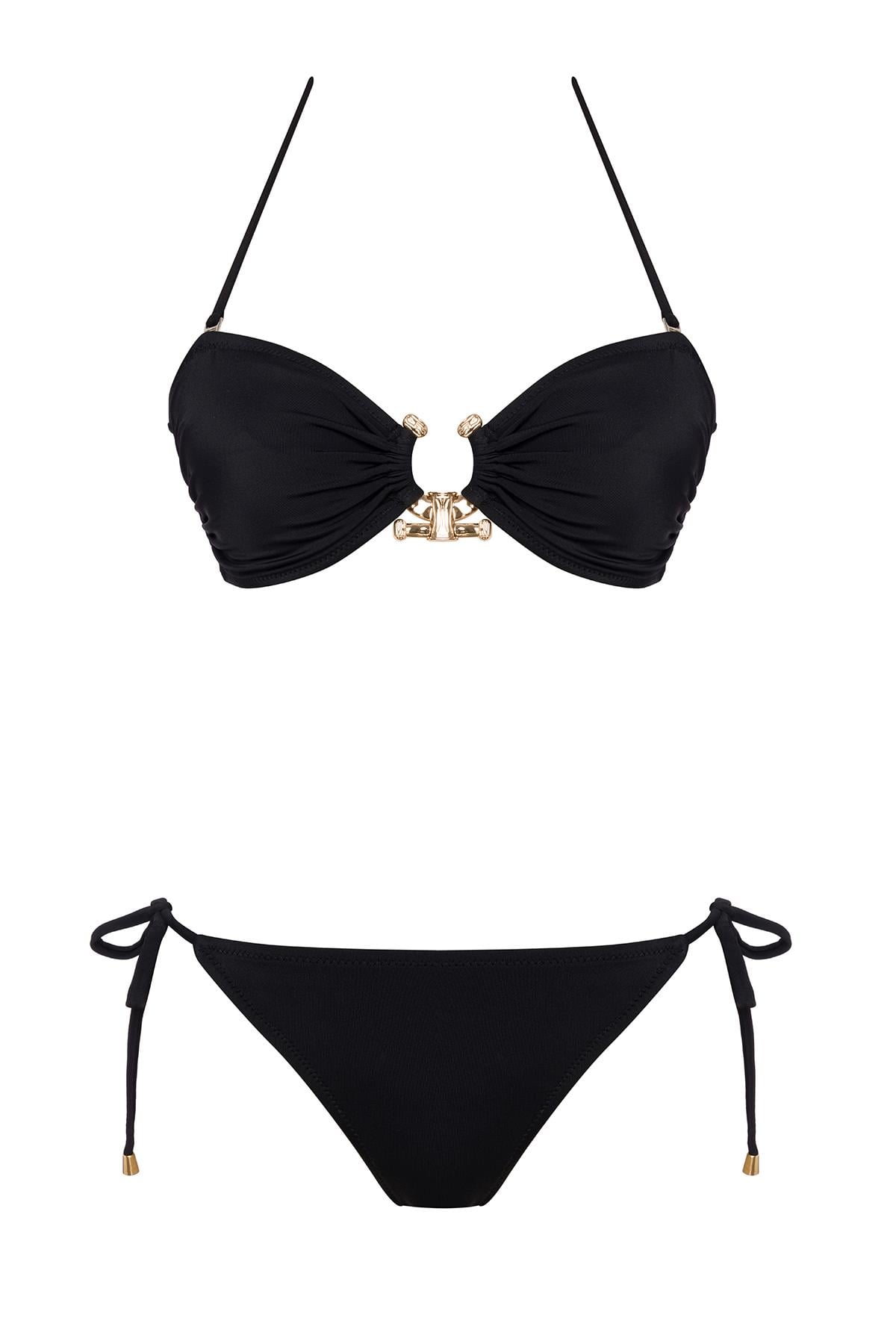 Straplez Aksesuar Brezilya Bikini Takım 