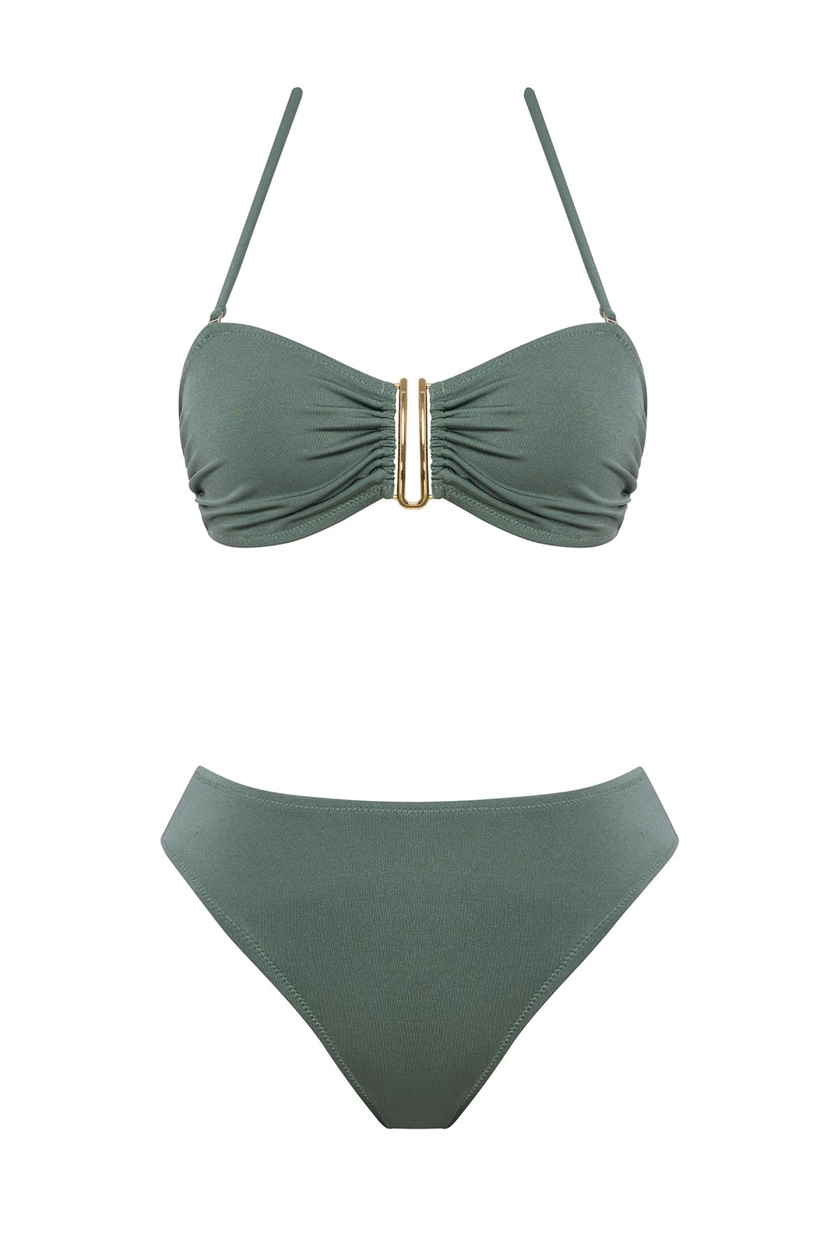 Aksesuarlı Brezilya Bikini Takım 