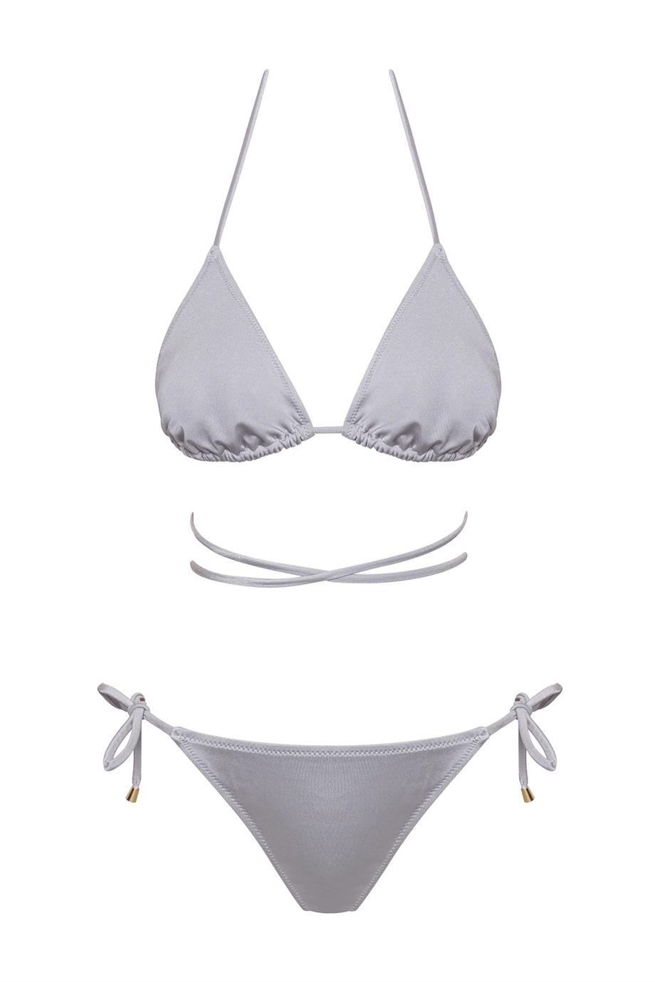 Brezilya Üçgen İpli Bikini Takım