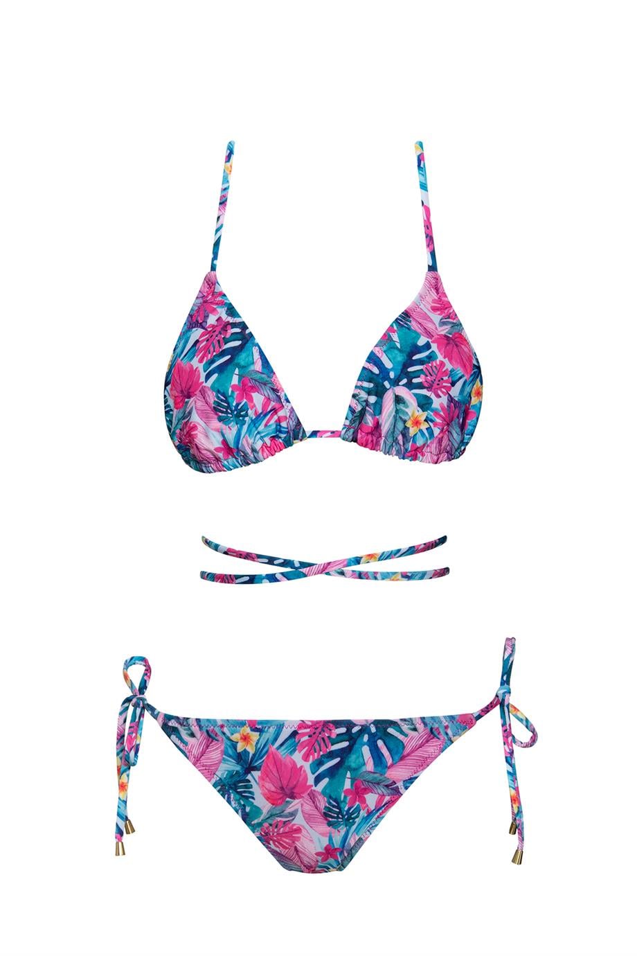 Brezilya Üçgen İpli Bikini Takım