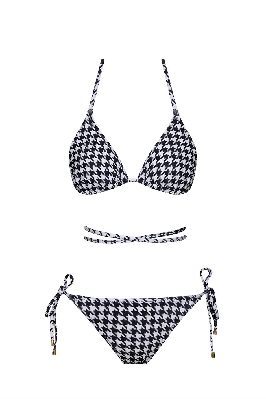 Brezilya Üçgen İpli Bikini Takım