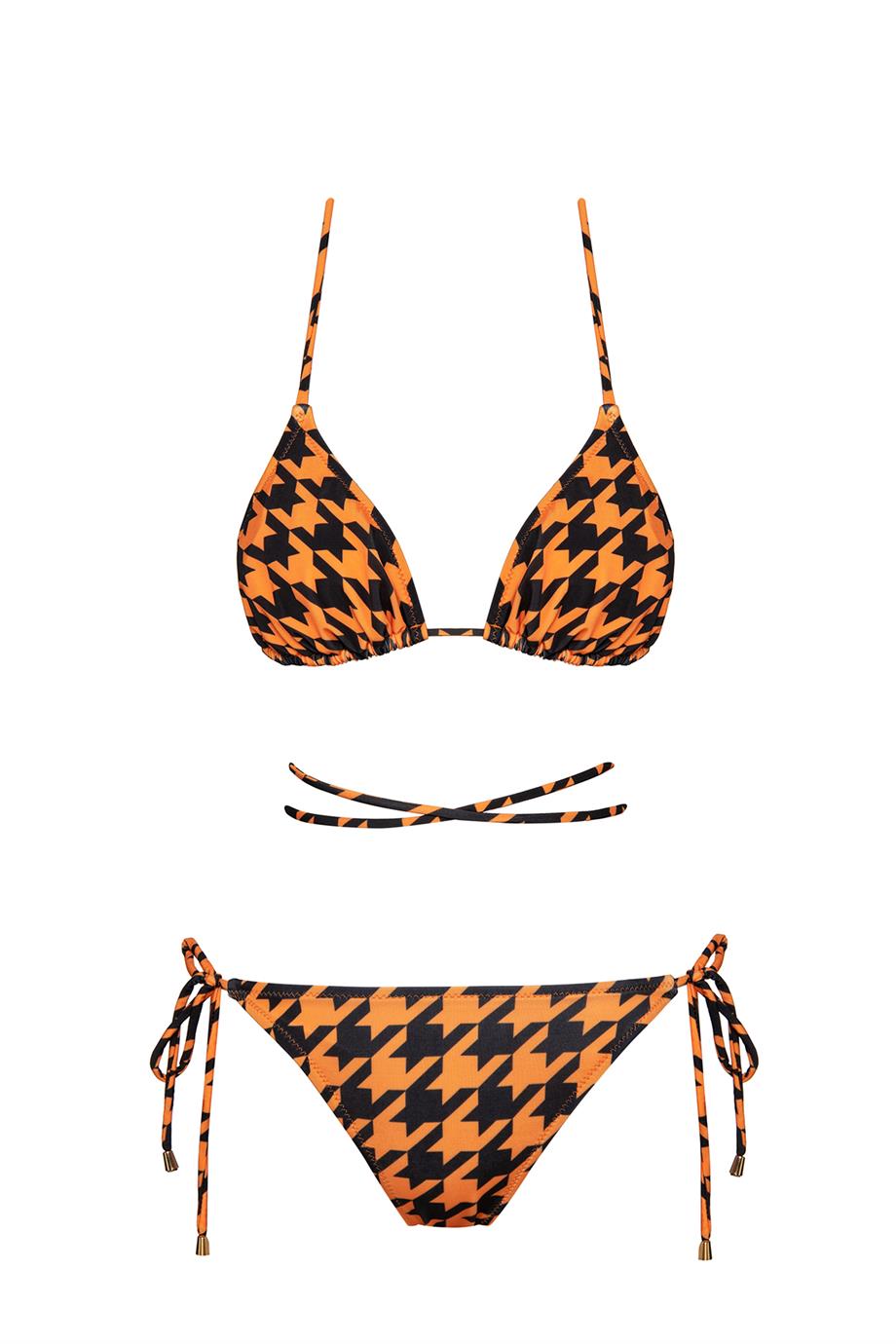 Brezilya Üçgen İpli Bikini Takım