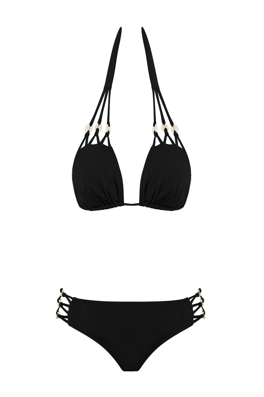 Deniz Kabuklu Bağcıklı Bikini Takım 