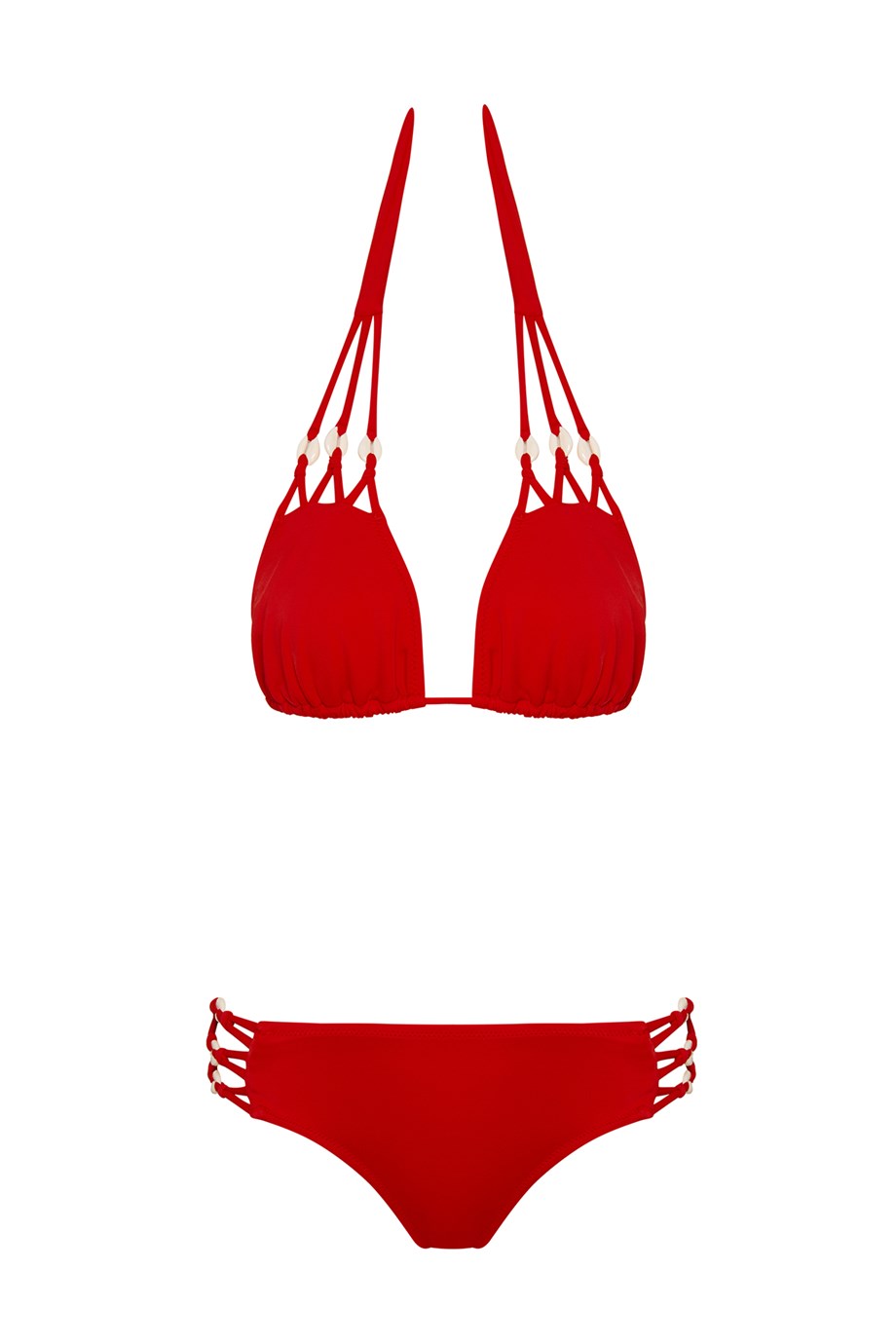 Deniz Kabuklu Bağcıklı Bikini Takım