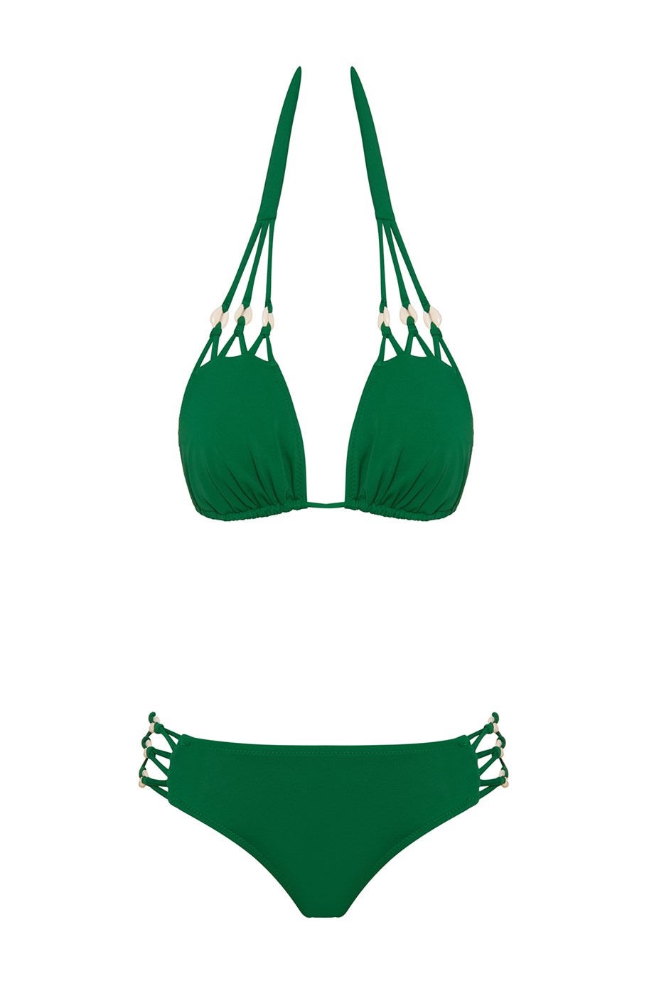 Deniz Kabuklu Bağcıklı Bikini Takım