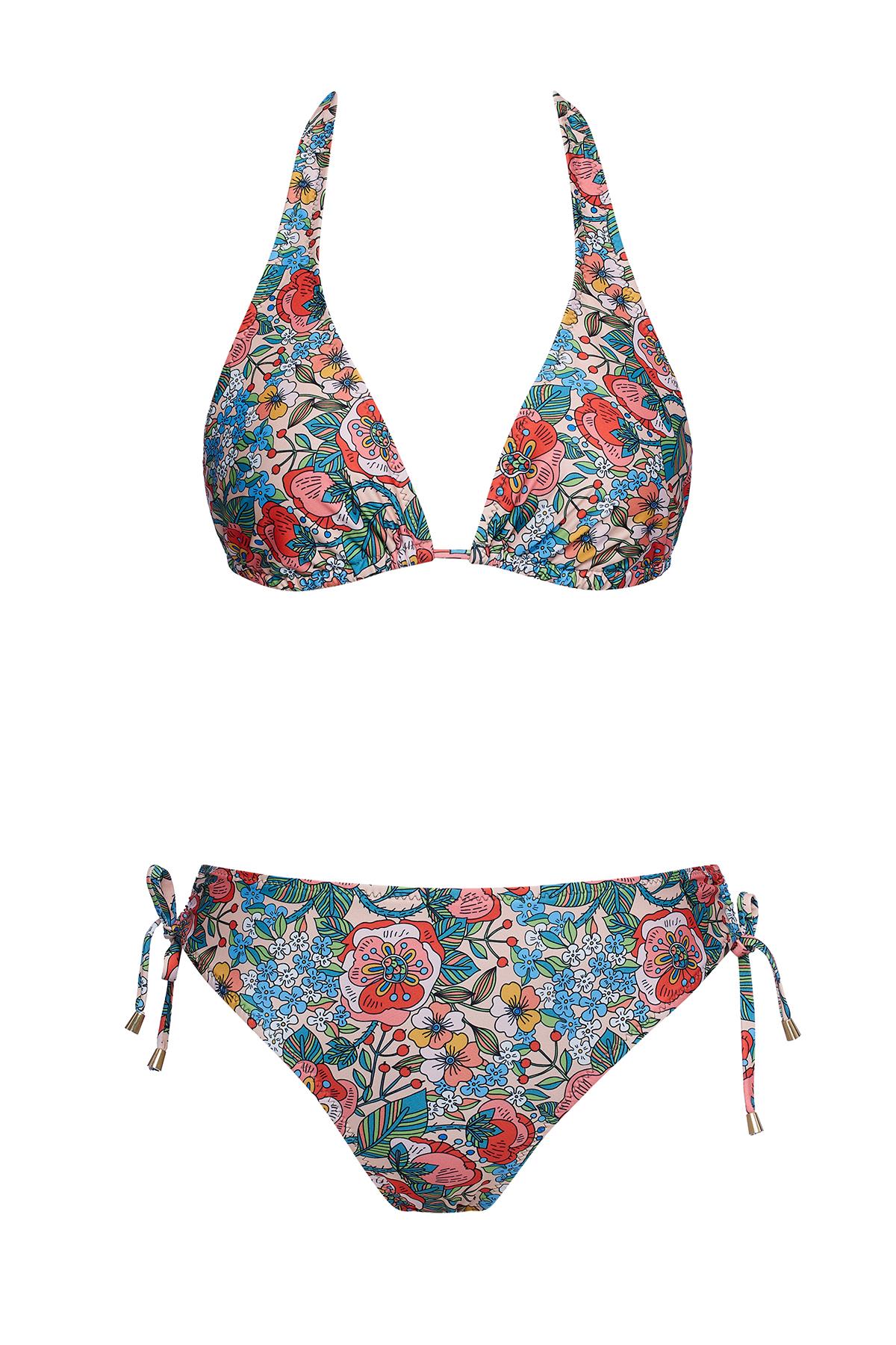 Kalın Askılı Üçgen Bikini Takım 