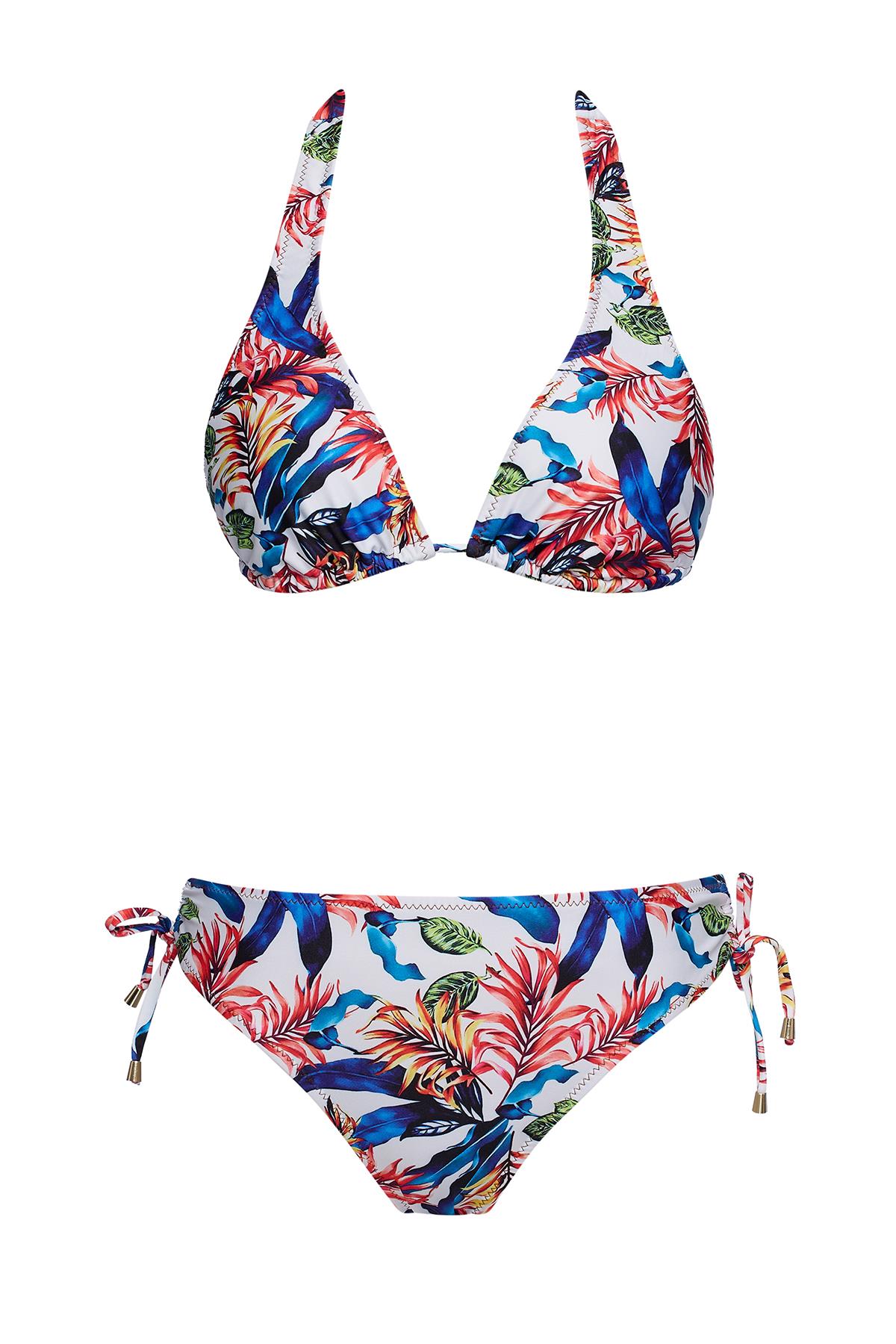 Kalın Askılı Üçgen Bikini Takım 