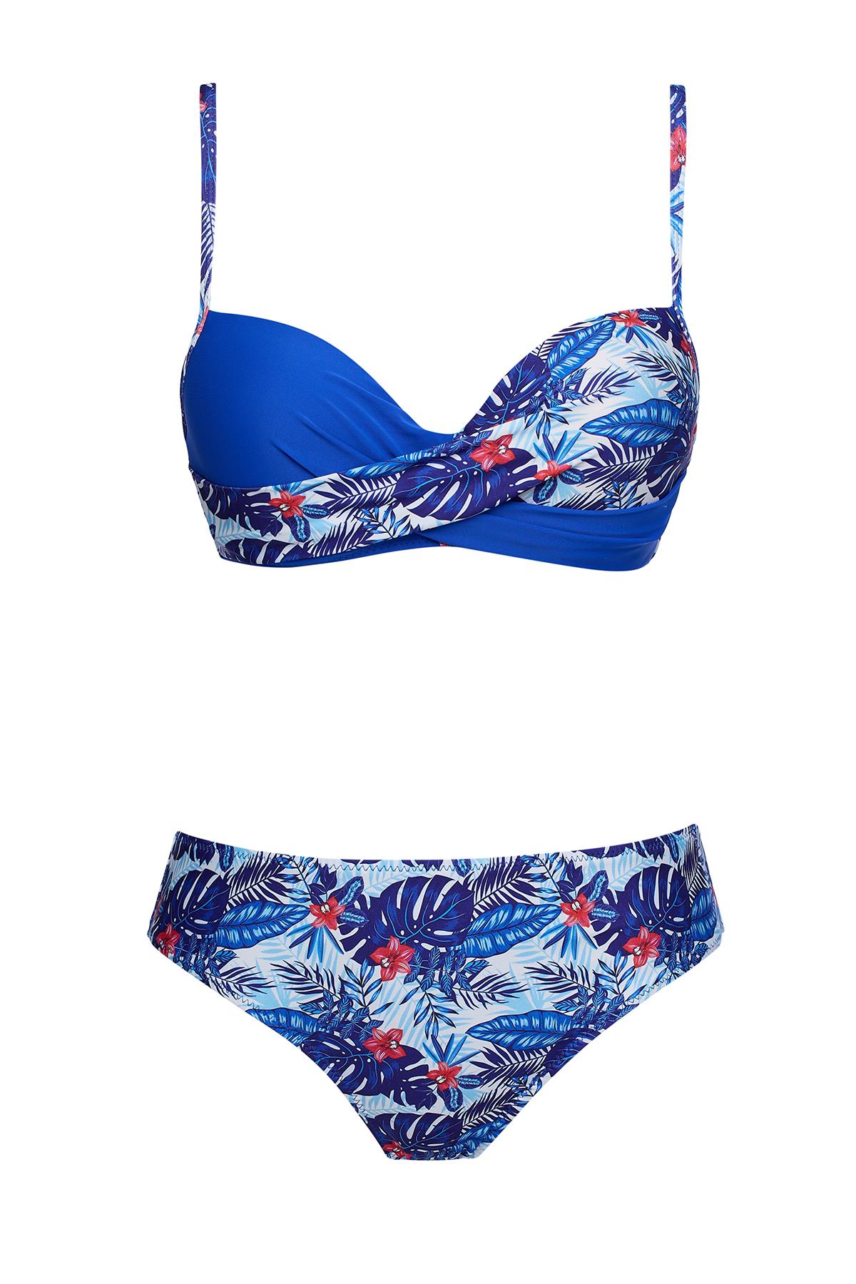 Kaplı Telli Balenli Bikini Takım 