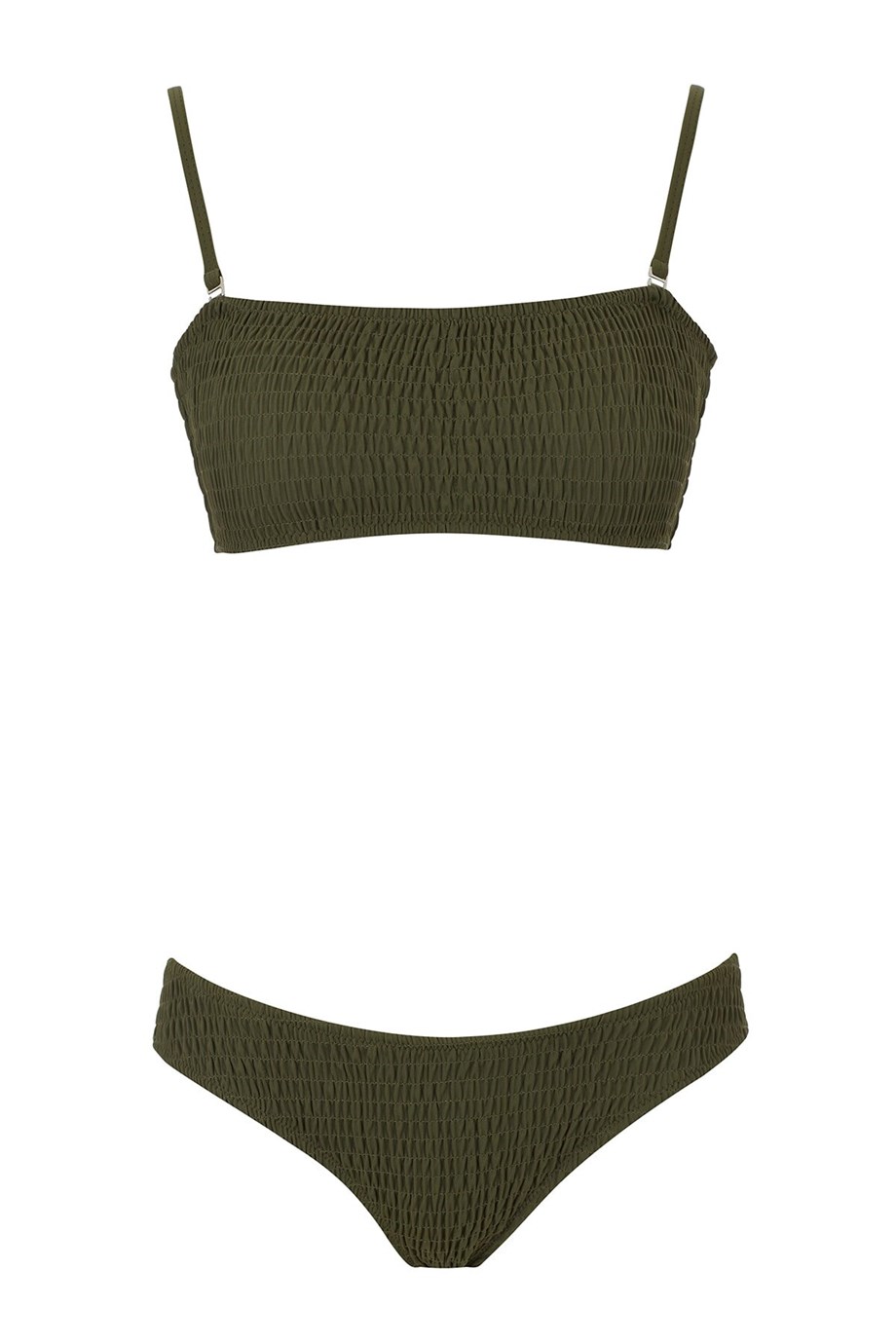 Nervürlü Bikini Takım