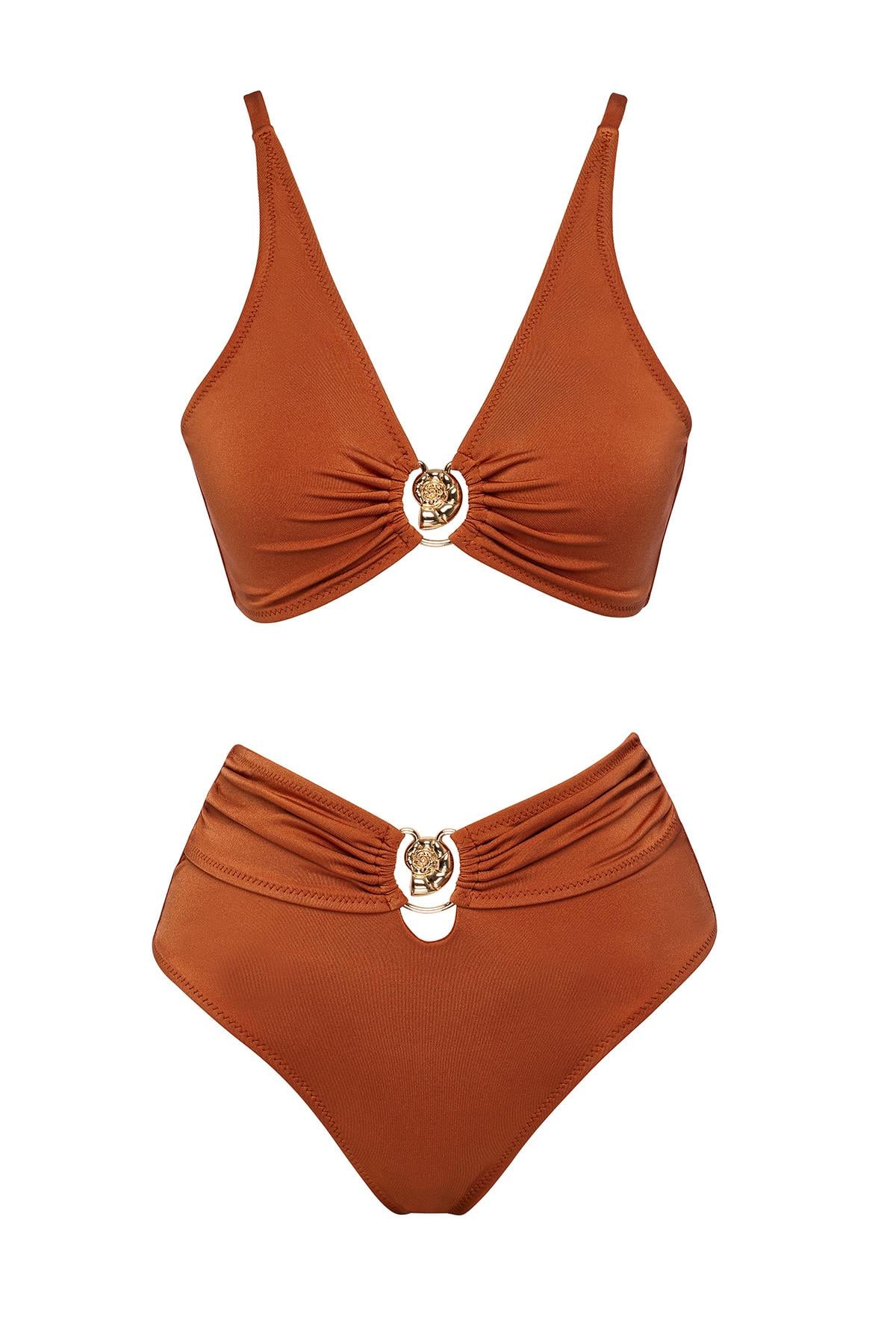 Özel Tasarım Yüksek Bel Bikini Takım 