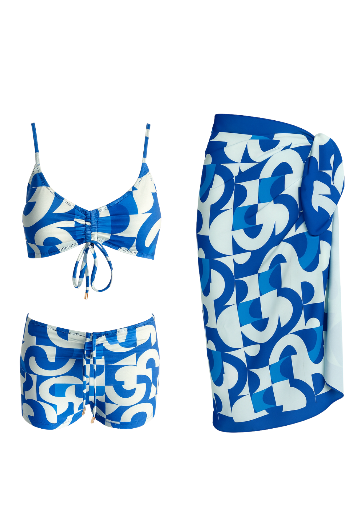 Pareolu Toparlayıcı Şortlu Takım 