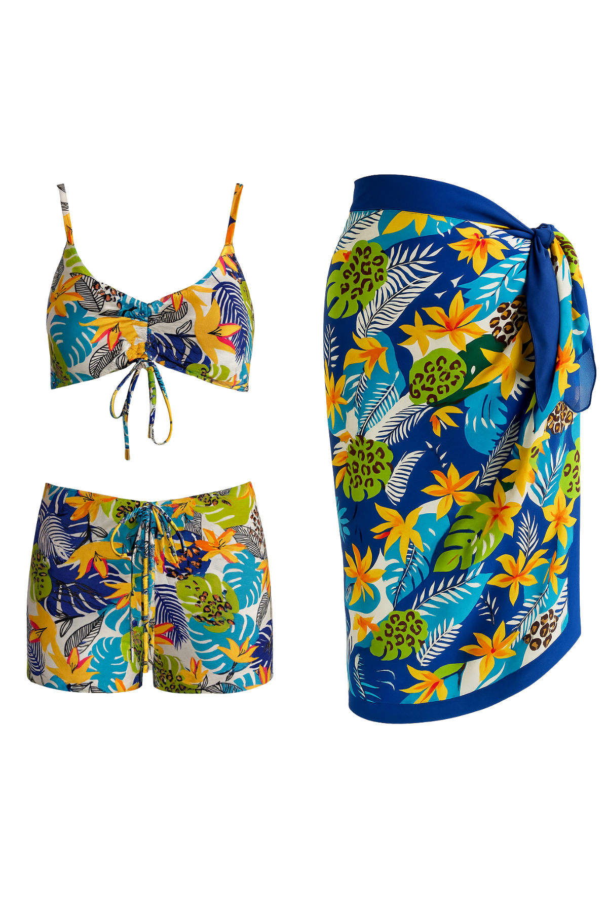 Pareolu Toparlayıcı Şortlu Takım 