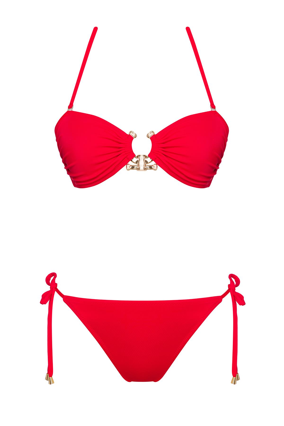 Straplez Aksesuar Brezilya Bikini Takım 