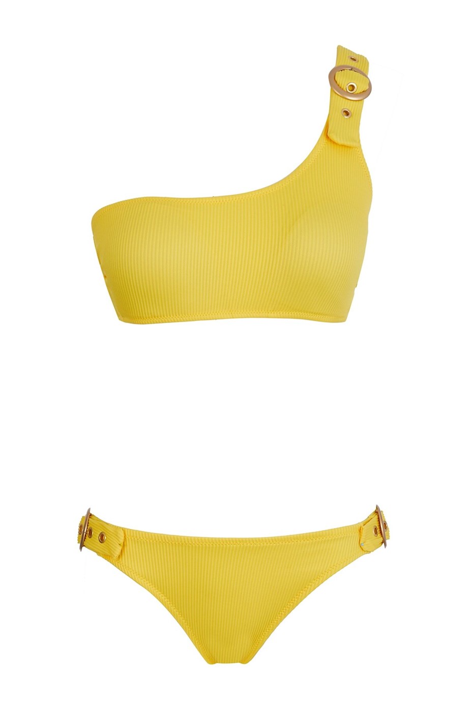 Tek Omuz Aksesuarlı Bikini Takım