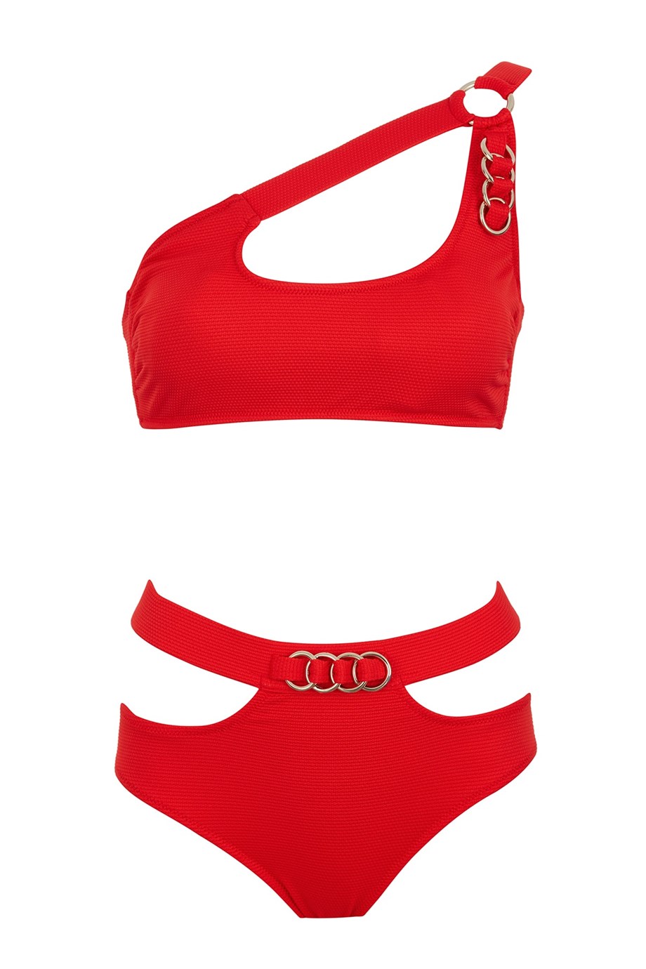 Tek Omuz Halkalı Bikini Takım