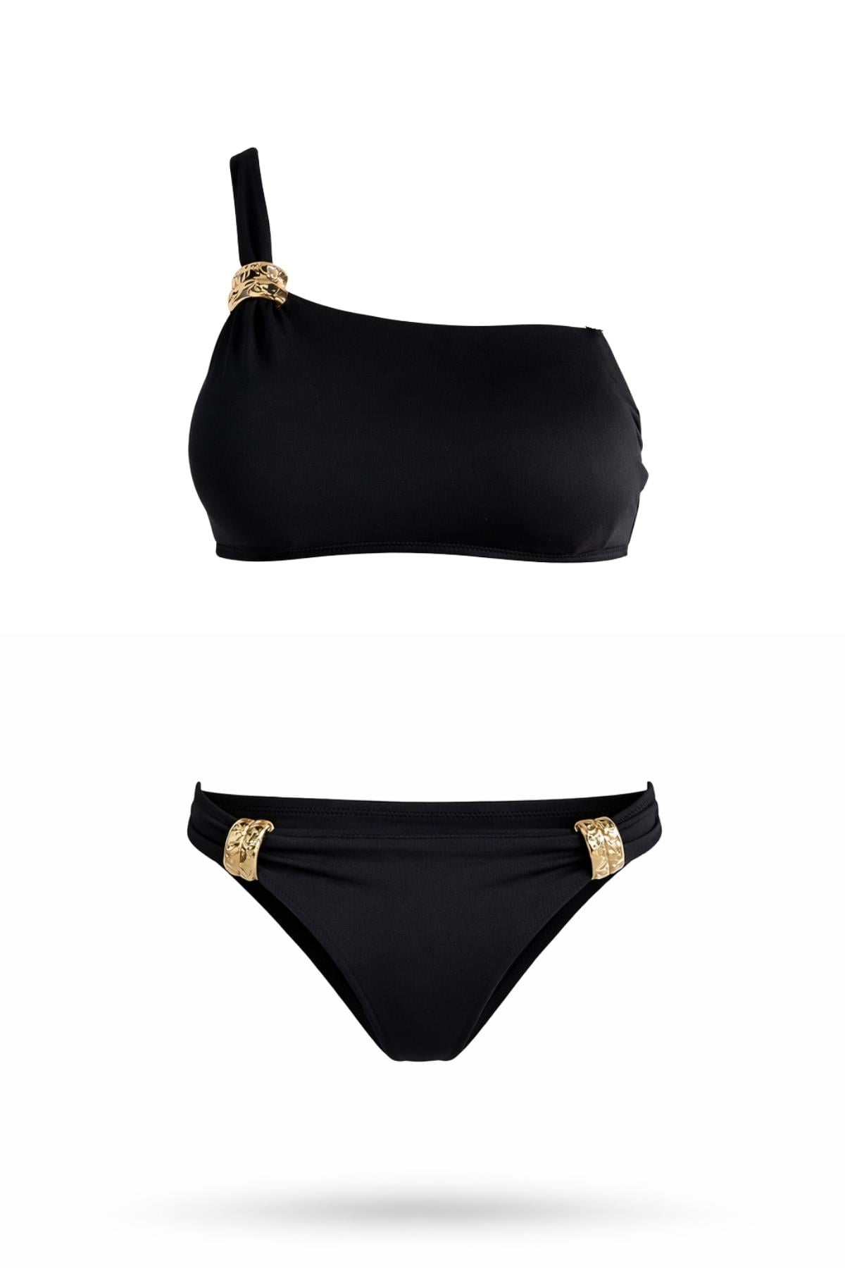 Tek Omuz Özel Tasarım Bikini Takım 