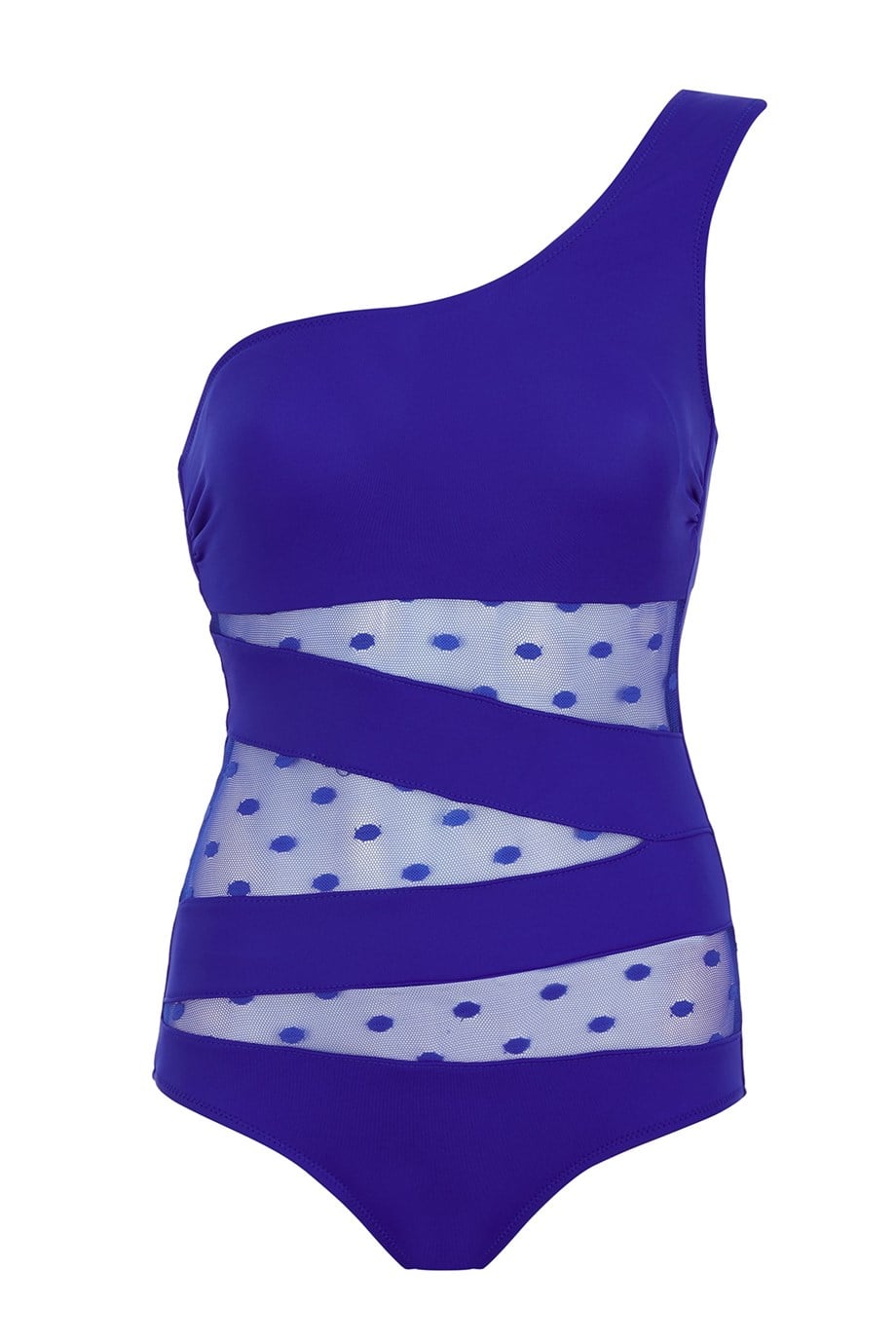 Tek Omuz Tüllü Mayo