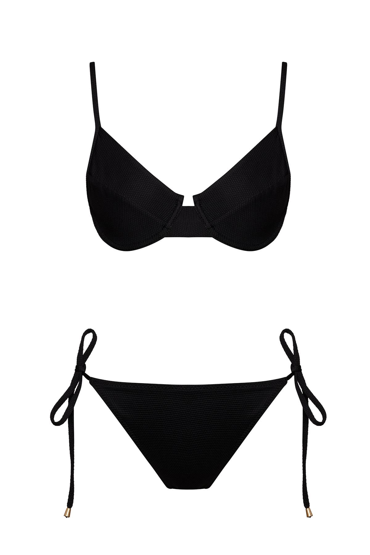 Telli Balenli Çıkarılabilir Destekli Bikini Takım 