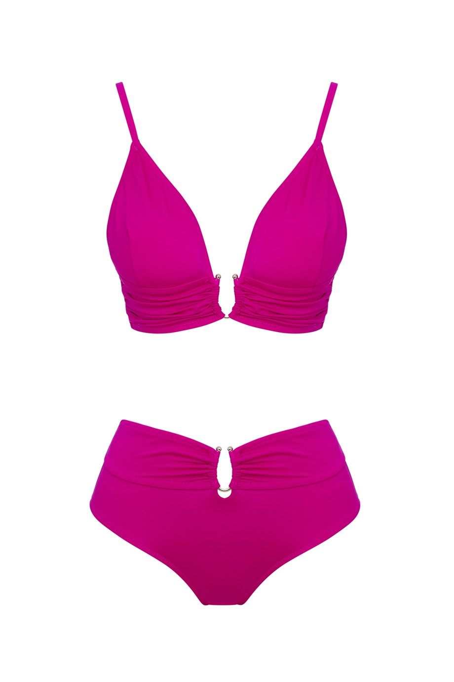 Üçgen Drapeli Bikini Takım