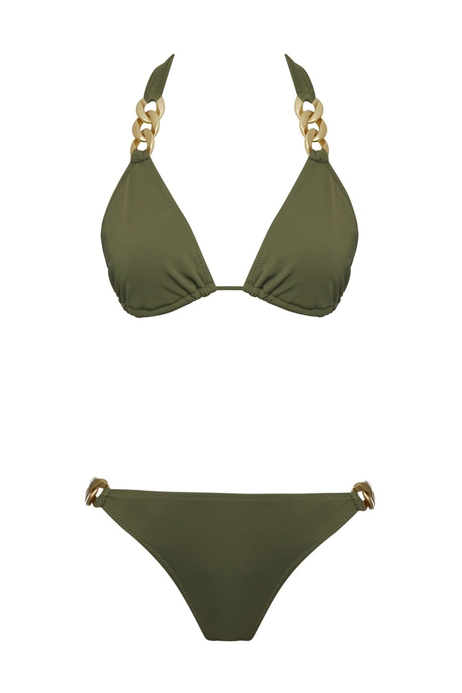 Zincir Aksesuarlı Üçgen Bikini Takım SLR 449