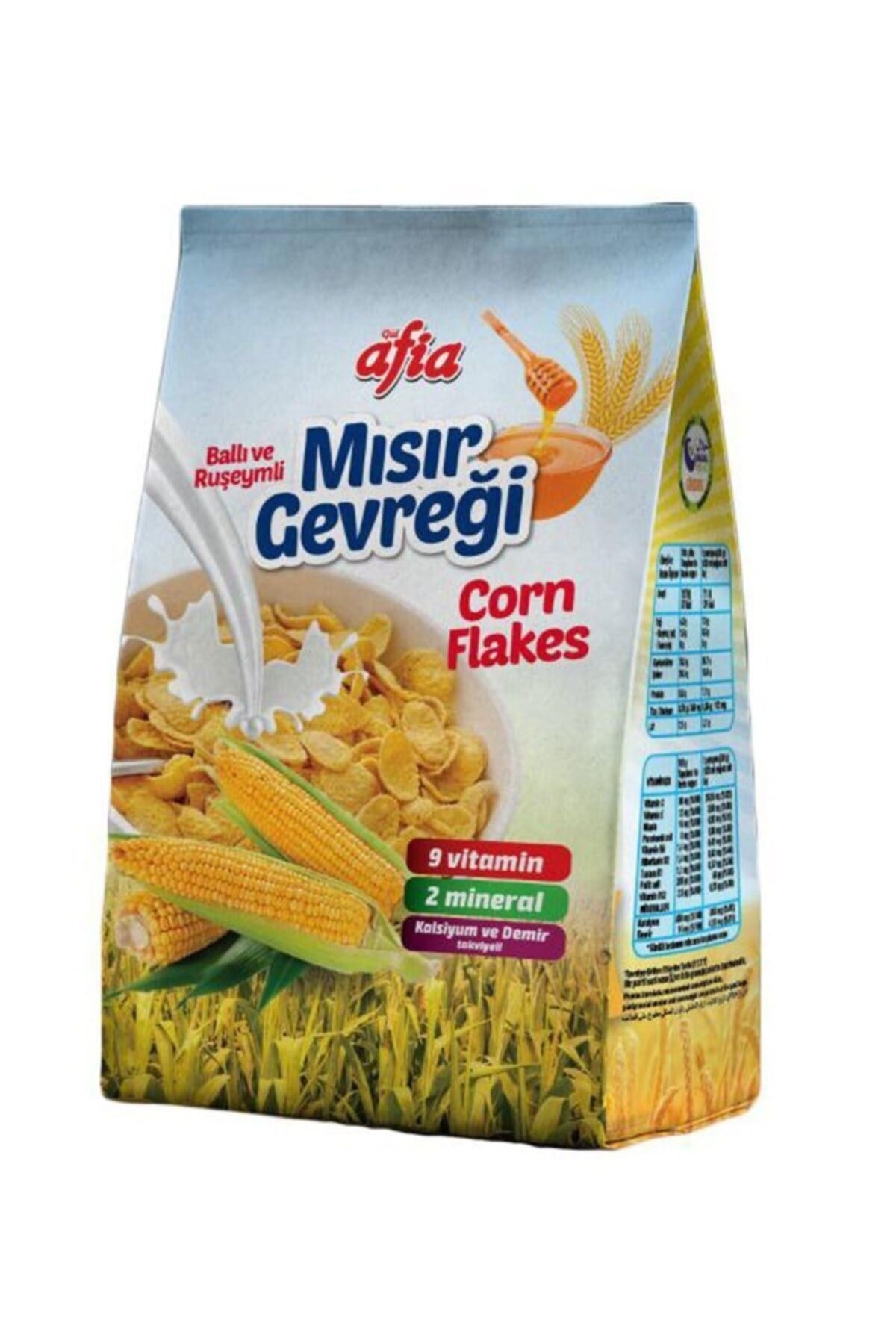AFİA MISIR GEVREĞİ BALLI VE RUŞEYMLİ 450G