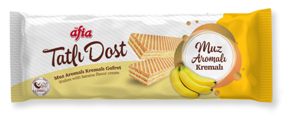 AFİA TATLI DOST MUZLU GOFRET