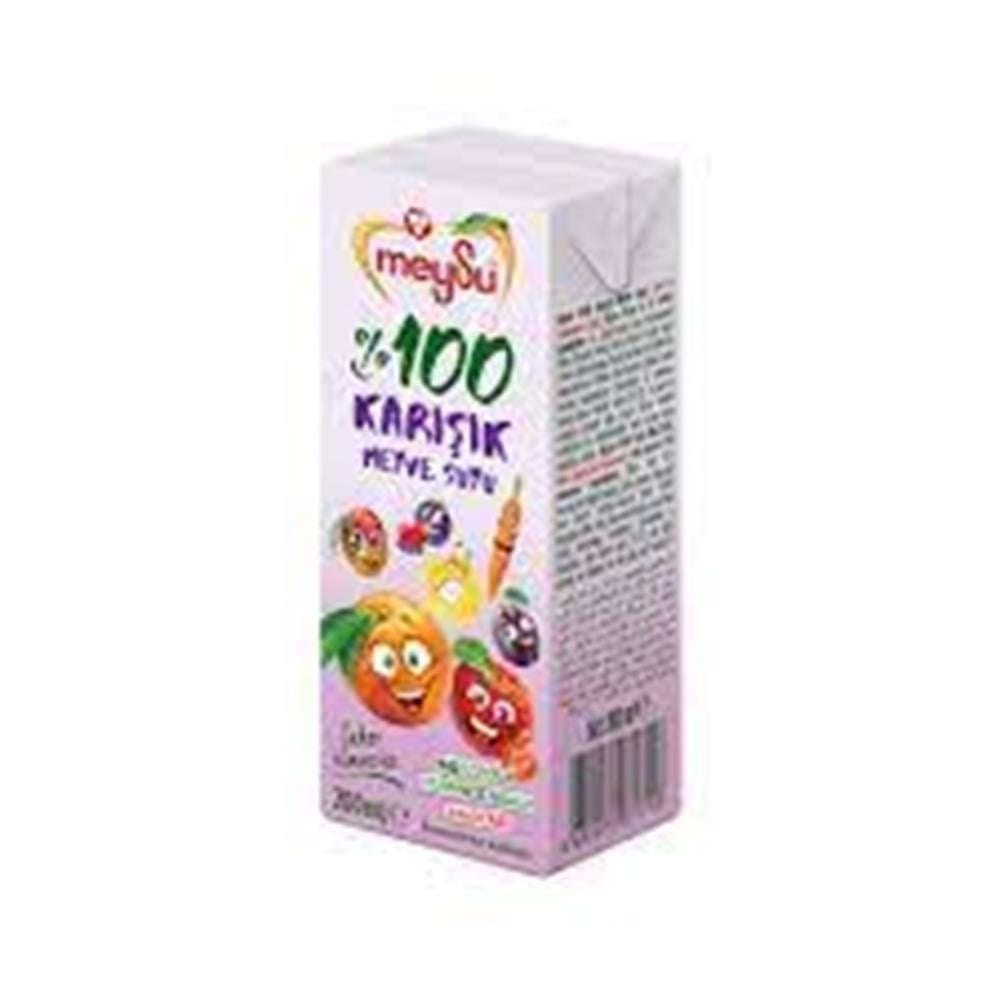MEYSU %100 KARIŞIK MEYVE SUYU 200ML