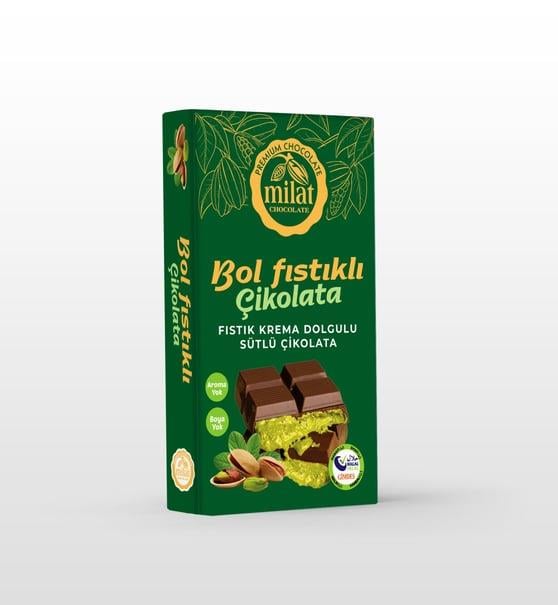 MİLAT SÜTLÜ FISTIK DOLGULU ÇİK. 60G