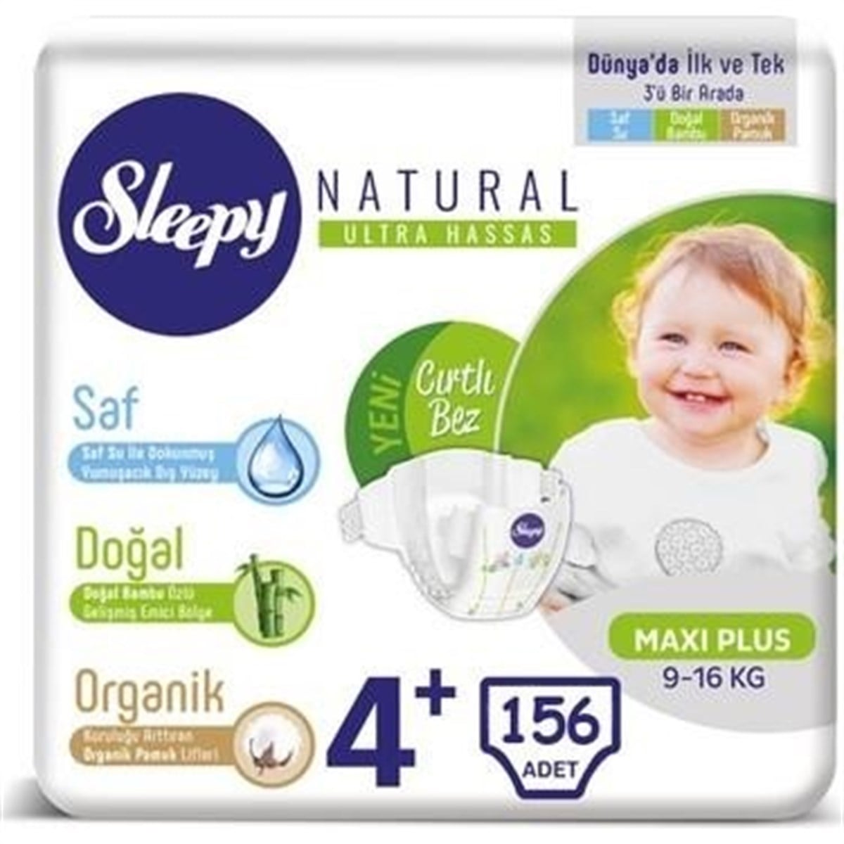 SLEEPY JUMBO MAXI PLUS 9-16 KG 4+