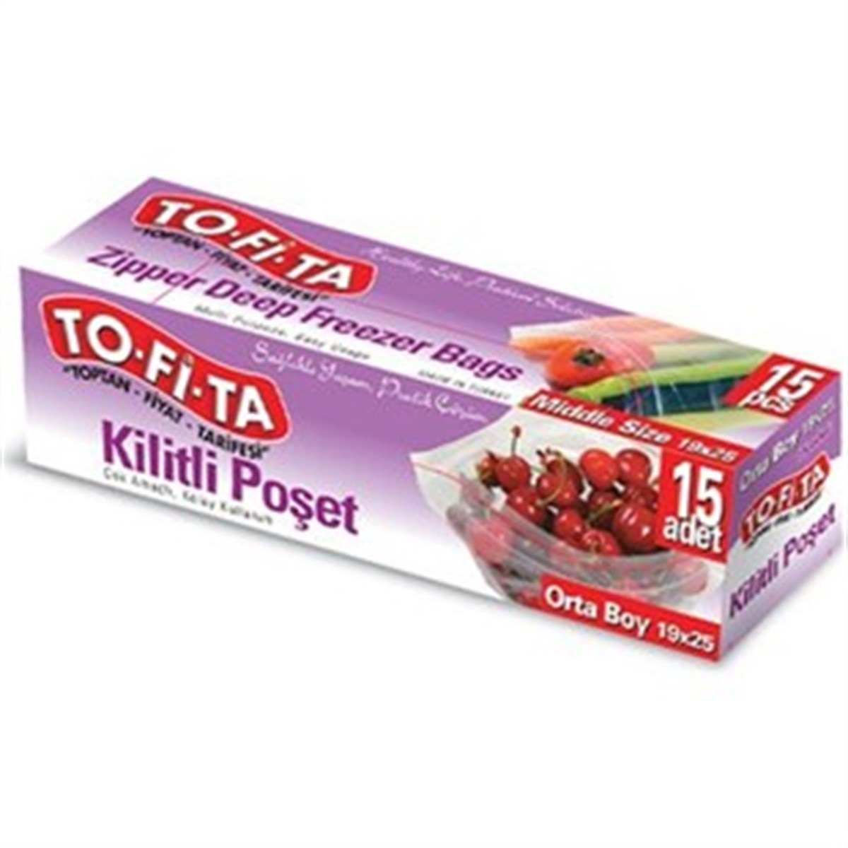 TOFİTA KİLİTLİ POŞET ORTA 15 ADT