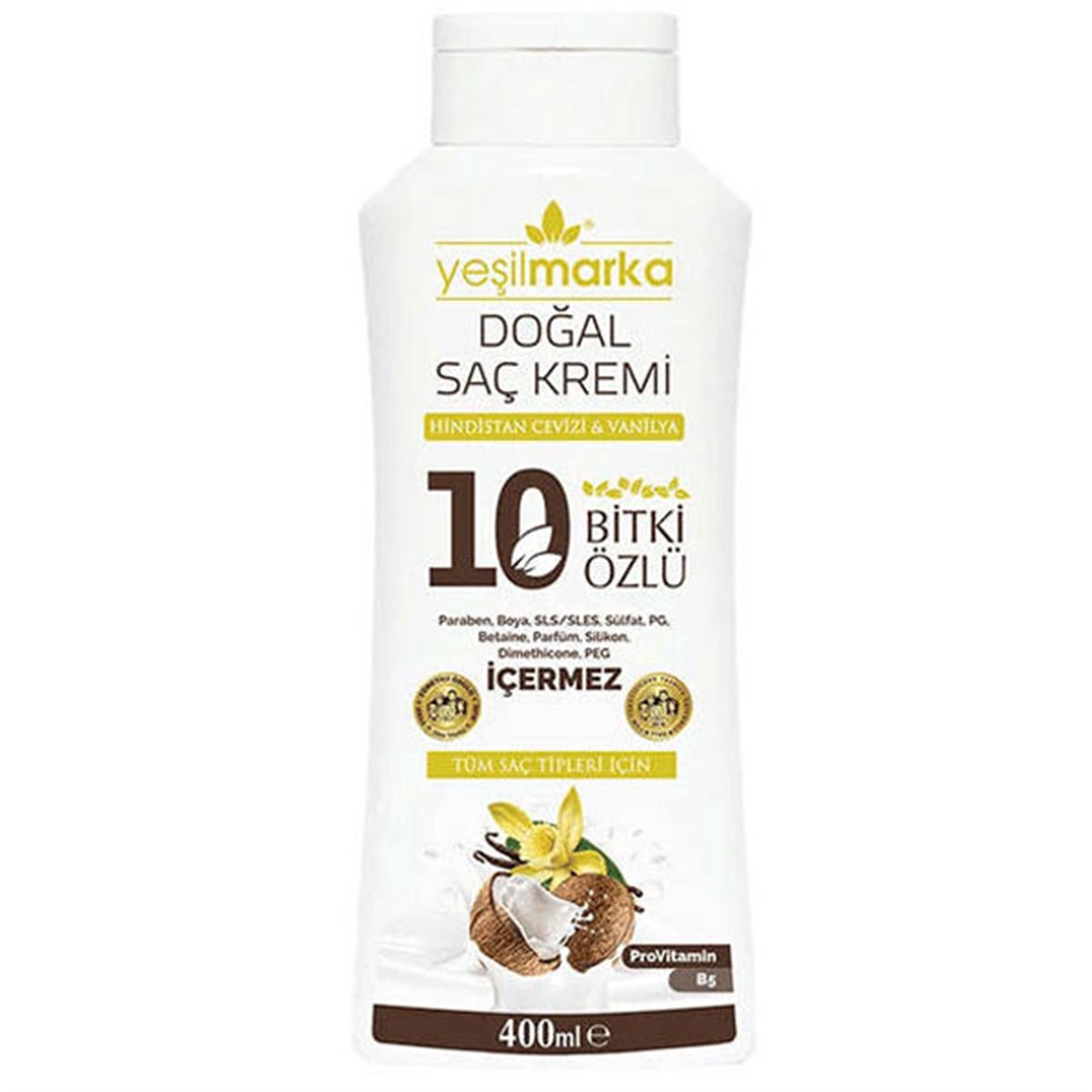 YEŞİL MARKA SAÇ KREMİ TÜM SAÇLAR 400ML