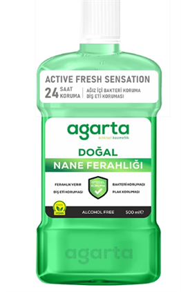 AGARTA AĞIZ BAKIM SUYU NANE FERAHLIĞI 500 ML