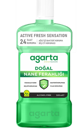 AGARTA AĞIZ BAKIM SUYU NANE FERAHLIĞI 500 ML