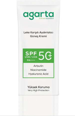 AGARTA LEKE KARŞITI GÜNEŞ KREMİ 50 ML
