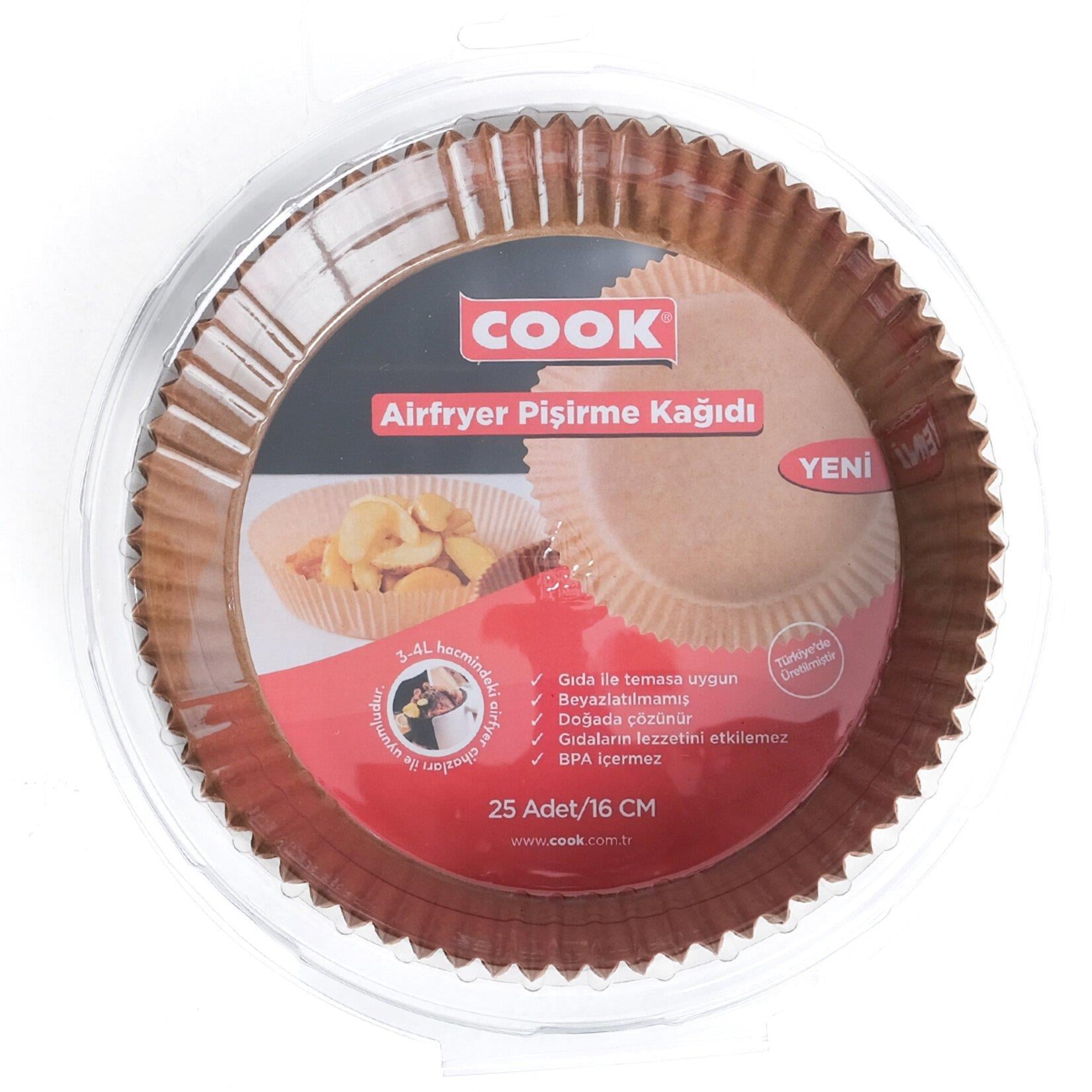 COOK AİRFRYER PİŞİRME K. 25 ADET
