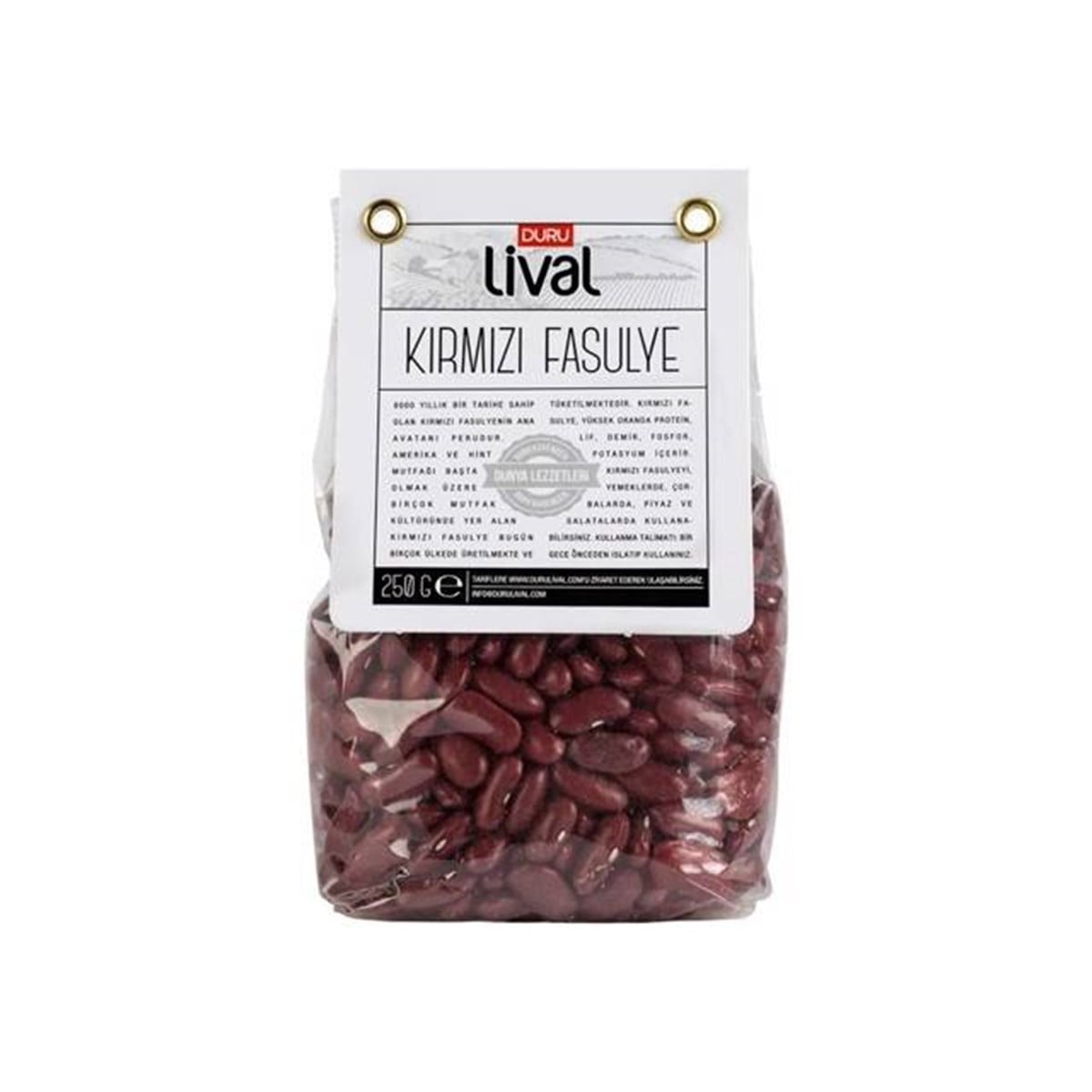 DURU LİVAL KIRMIZI FASULYE 250 G