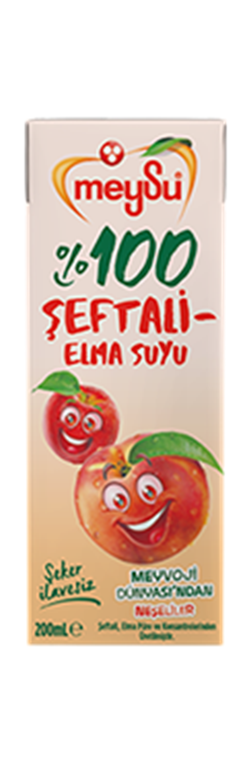 MEYSU %100 ŞEFTALİ/ELMA SUYU 200ML