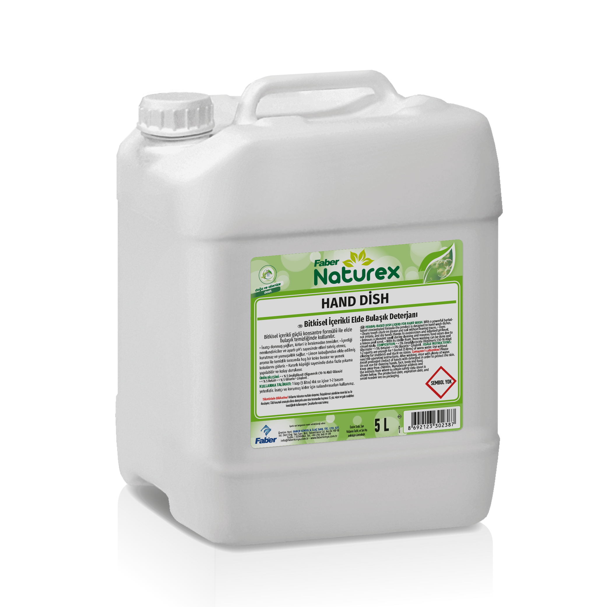 NATUREX ELDE BULAŞIK DETERJANI 5LT