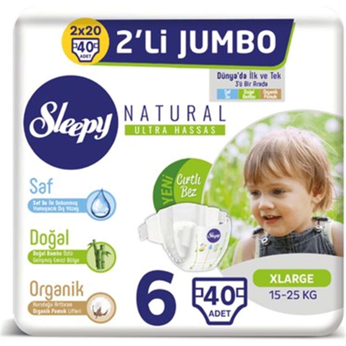 SLEEPY JUMBO 2 Li  XLARGE 15-25 KG 6