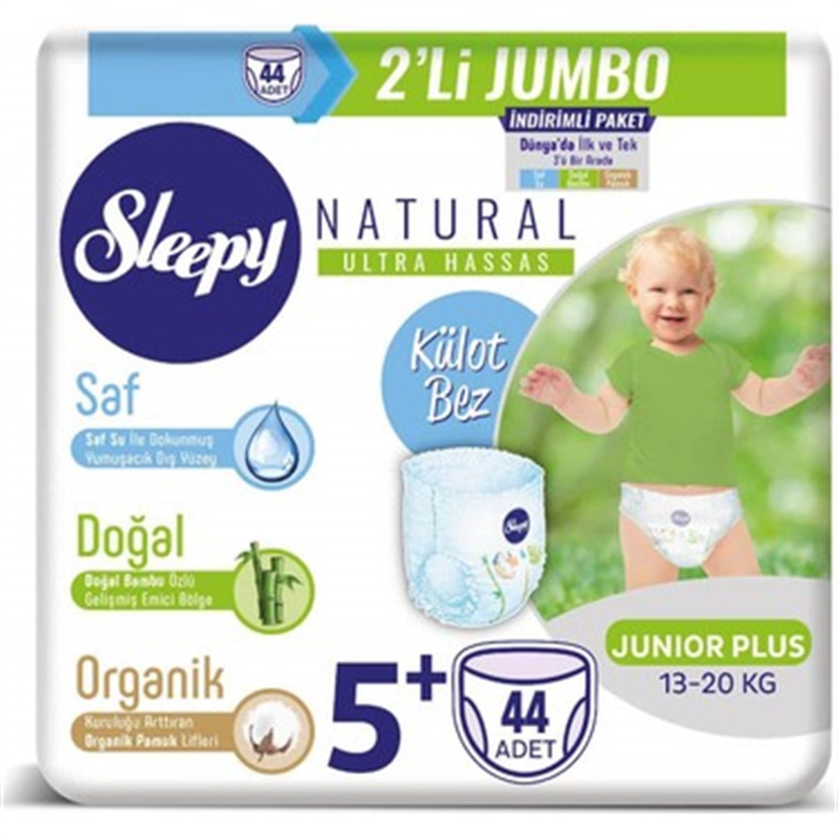 SLEEPY JUMBO 2'Lİ JUNİOR PLUS 13-20 KG 5+
