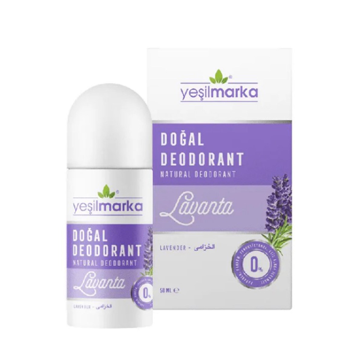 YEŞİL MARKA DEODORANT LAVANTA 50ML