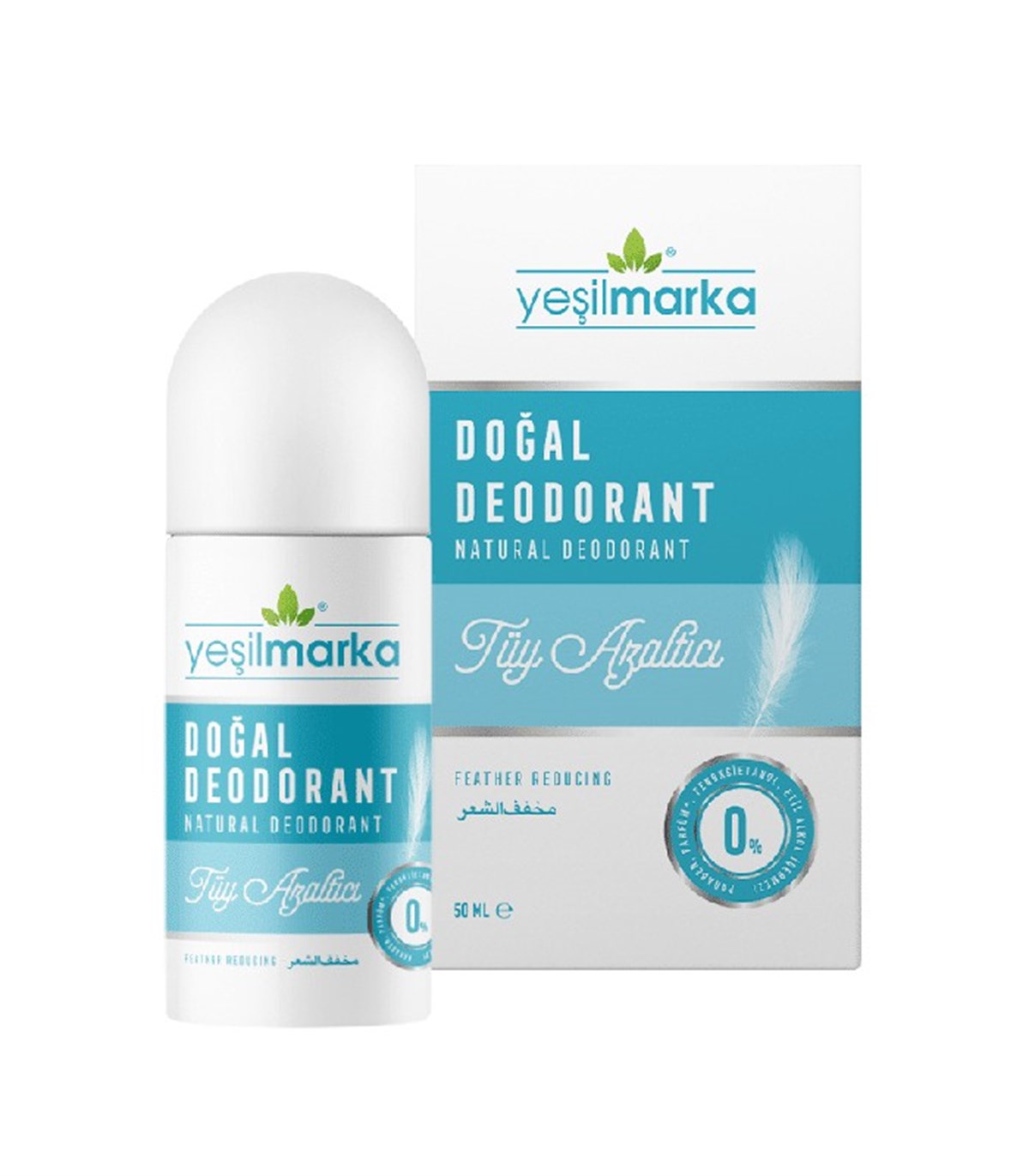 YEŞİL MARKA DEODORANT TÜY AZALTICI 50ML
