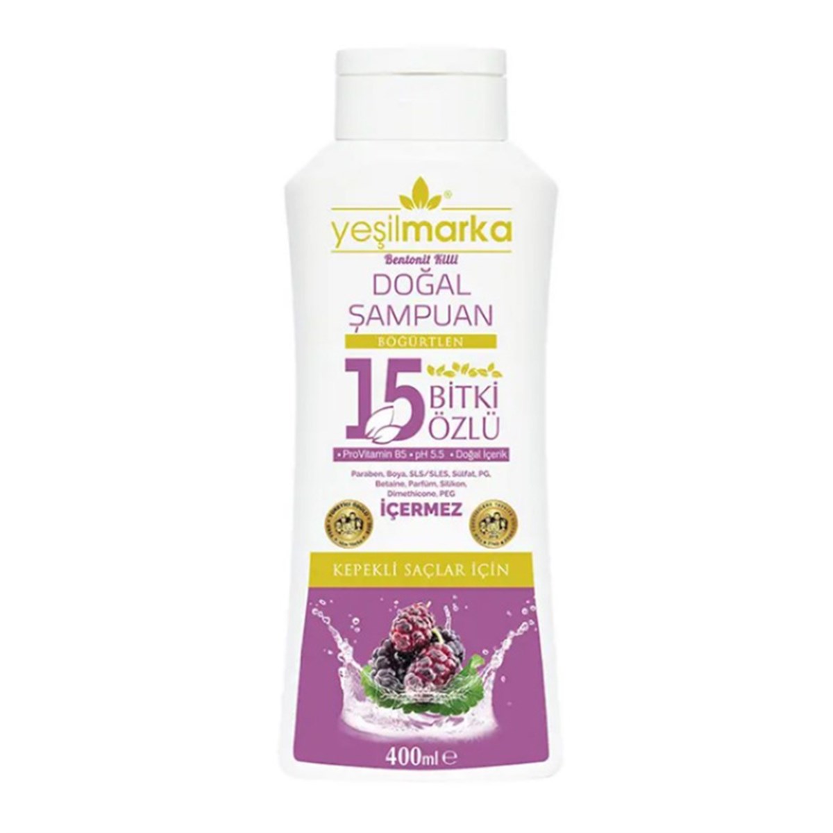 YEŞİL MARKA ŞAMPUAN KEPEKLİ SAÇLAR 400ML