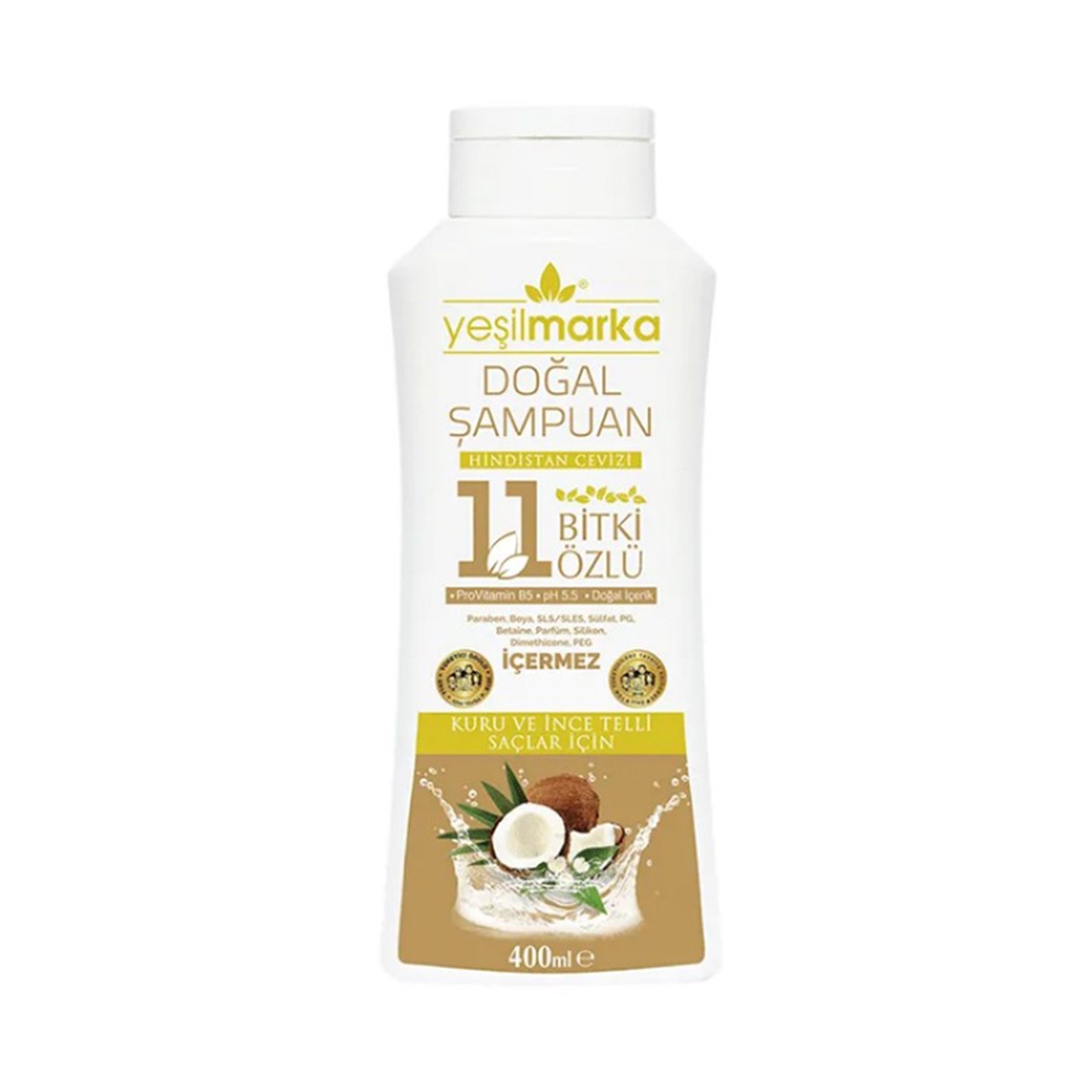 YEŞİL MARKA ŞAMPUAN KURU&İNCE TELLİ SAÇ 400ML